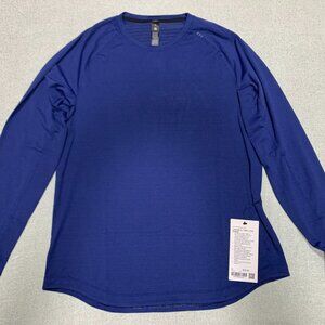 Lululemon NWT License to Train Long-Sleeve Shirt Size M CLBU Clubhouse Blue